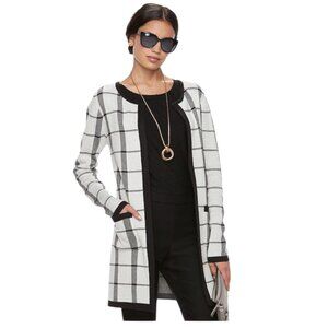 Elle Cloud Dancer Long Cardigan Jacket